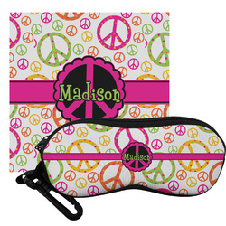 Peace Sign Eyeglass Case & Cloth (Personalized)