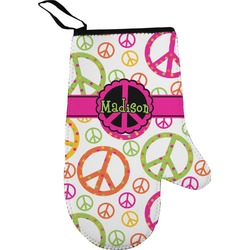 Peace Sign Right Oven Mitt (Personalized)