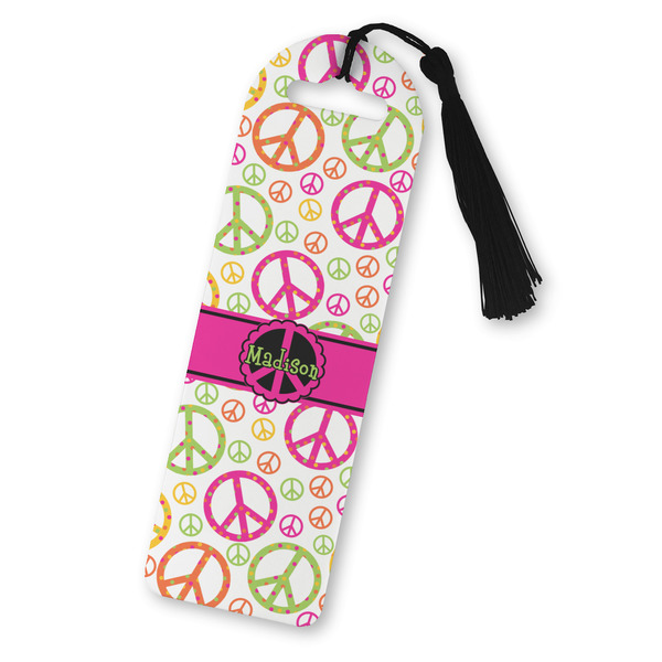 Custom Peace Sign Plastic Bookmark (Personalized)