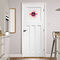 Peace Sign Round Wall Decal on Door