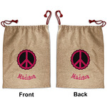 Peace Sign Santa Sack - Front & Back