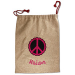 Peace Sign Santa Sack - Front