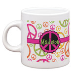Peace Sign Espresso Cup (Personalized)