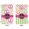 Peace Sign Small Laundry Bag - Front & Back View