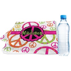 Peace Sign Sports & Fitness Towel (Personalized)