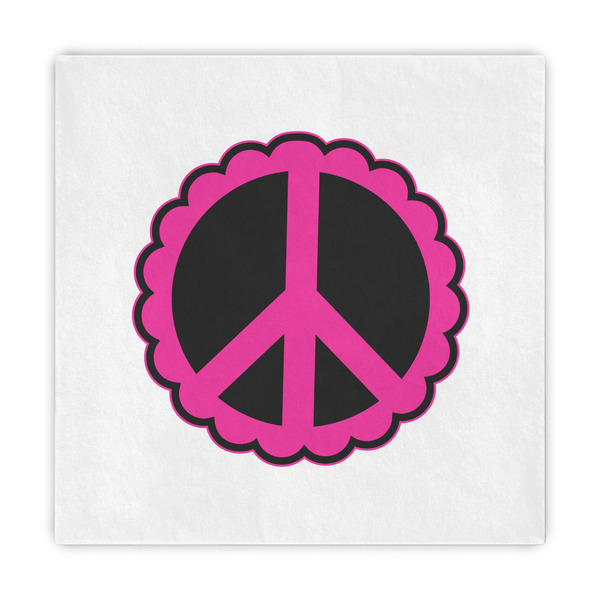 Custom Peace Sign Standard Decorative Napkins