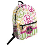 Peace Sign Student Backpack (Personalized)