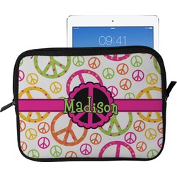Peace Sign Tablet Case / Sleeve - Large (Personalized)