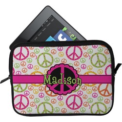 Peace Sign Tablet Case / Sleeve - Small (Personalized)