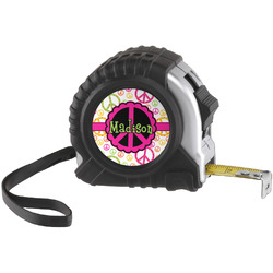 Peace Sign Tape Measure (25 ft) (Personalized)