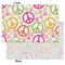 Peace Sign Tissue Paper - Heavyweight - Small - Front & Back