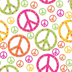 Peace Sign Wallpaper & Surface Covering (Peel & Stick 24"x 24" Sample)