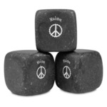 Peace Sign Whiskey Stone Set (Personalized)