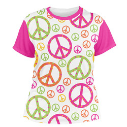 Peace Sign Women's Crew T-Shirt - Medium
