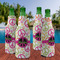 Peace Sign Zipper Bottle Cooler - Set of 4 - LIFESTYLE