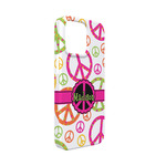 Peace Sign iPhone Case - Plastic - iPhone 13 Mini (Personalized)