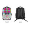 Harlequin & Peace Signs 15" Backpack - APPROVAL