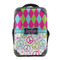 Harlequin & Peace Signs 15" Backpack - FRONT