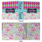 Harlequin & Peace Signs 3 Ring Binders - Full Wrap - 2" - APPROVAL