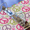 Harlequin & Peace Signs 3 Ring Binders - Full Wrap - 2" - DETAIL