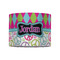 Harlequin & Peace Signs 8" Drum Lampshade - FRONT (Fabric)