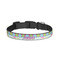 Harlequin & Peace Signs Dog Collar - Small - Front