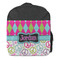 Harlequin & Peace Signs Kids Backpack - Front