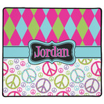 Harlequin & Peace Signs XL Gaming Mouse Pad - 18" x 16" (Personalized)