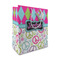 Harlequin & Peace Signs Medium Gift Bag - Front/Main