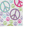 Harlequin & Peace Signs Microfiber Dish Rag - DETAIL