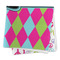 Harlequin & Peace Signs Microfiber Dish Rag - FOLDED (square)