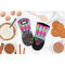 Harlequin & Peace Signs Neoprene Oven Mitt - Lifestyle Image