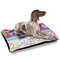 Harlequin & Peace Signs Outdoor Dog Beds - Large - IN CONTEXT