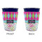 Harlequin & Peace Signs Party Cup Sleeves - without bottom - Approval