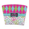 Harlequin & Peace Signs Party Cup Sleeves - without bottom - FRONT (flat)