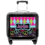 Harlequin & Peace Signs Pilot / Flight Suitcase (Personalized)