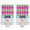 Harlequin & Peace Signs Small Laundry Bag - Front & Back View