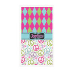 Harlequin & Peace Signs Guest Paper Towels - Full Color - Standard (Personalized)