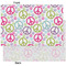 Harlequin & Peace Signs Tissue Paper - Heavyweight - XL - Front & Back