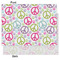 Harlequin & Peace Signs Tissue Paper - Lightweight - Medium - Front & Back