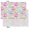 Harlequin & Peace Signs Tissue Paper - Lightweight - Small - Front & Back