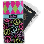 Harlequin & Peace Signs Travel Document Holder