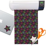 Harlequin & Peace Signs Sticker Vinyl Sheet (Permanent)