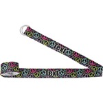 Harlequin & Peace Signs Yoga Strap (Personalized)