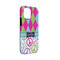 Harlequin & Peace Signs iPhone 13 Mini Tough Case - Angle