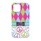 Harlequin & Peace Signs iPhone 13 Tough Case - Back