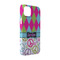 Harlequin & Peace Signs iPhone 14 Case - Angle