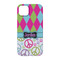 Harlequin & Peace Signs iPhone 14 Case - Back