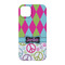 Harlequin & Peace Signs iPhone 14 Pro Case - Back