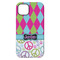 Harlequin & Peace Signs iPhone 14 Pro Max Tough Case - Back